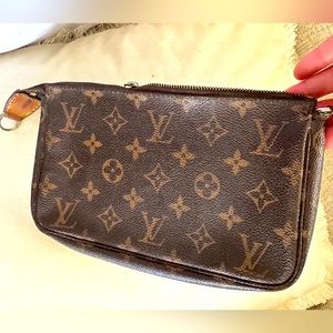 SOLD  Authentic LV Pochette, Used